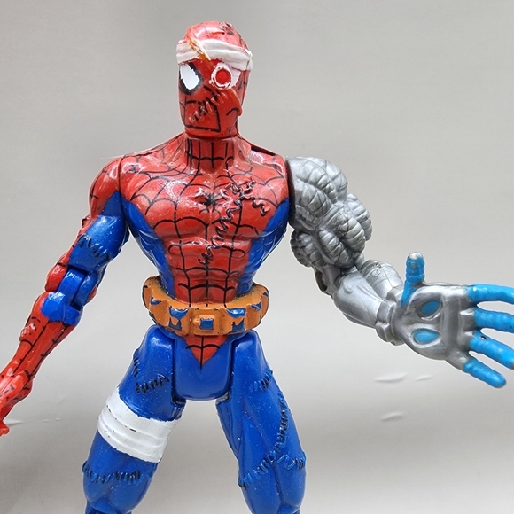 1996 Spider-Man Animated Lot Cyborg & Nick Fury 5 Inch Toy Biz Spiderman - Picture 3 of 6